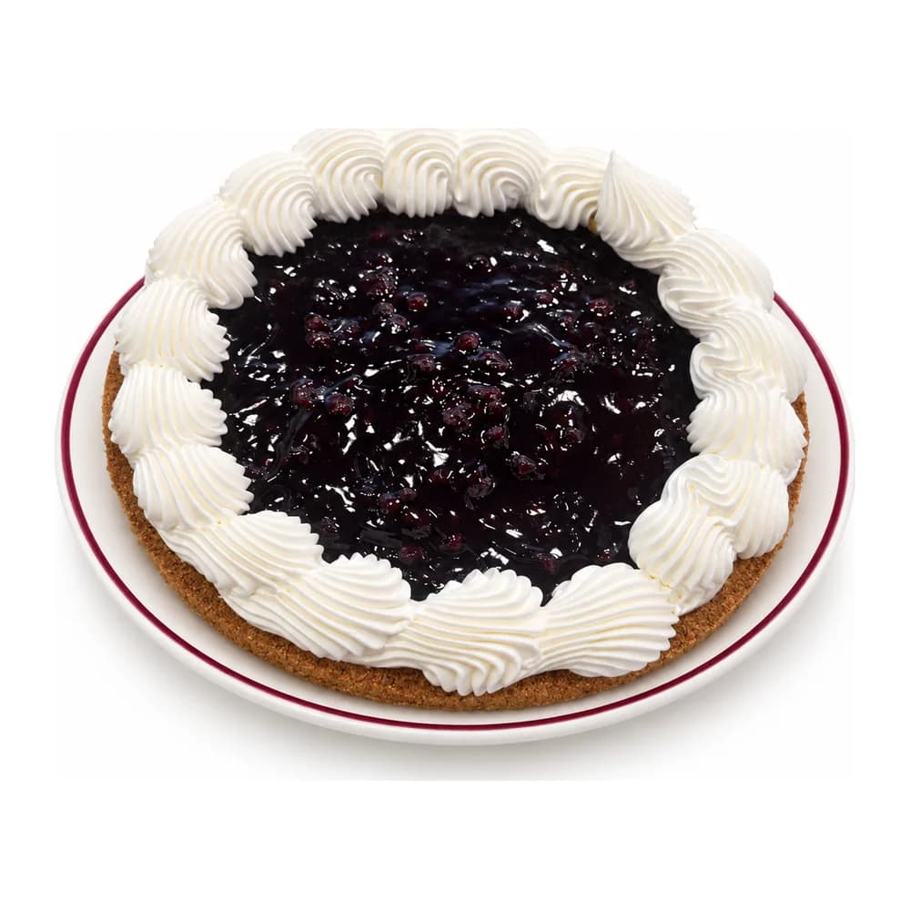 A whole blueberry cheesecake pie from Anna Miller’s